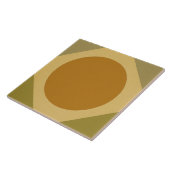 Retro Sunburst Tile – Warm Geometric Design タイル (側面)