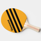 Retro Sunflower Buzz Three Angled Stripe with Name 卓球ラケット (横)