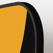 Retro Sunflower Buzz Three Circle Stripe with Name ピックルボールラケット (左詳細)