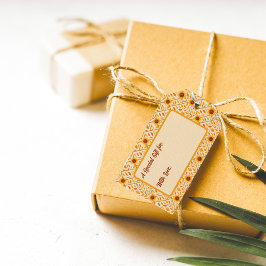 Retro Sunflower & Rustic Farmhouse Watercolor ギフトタグ