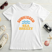 Retro Sunkissed Sea Breezy; Colorful Summer Tシャツ