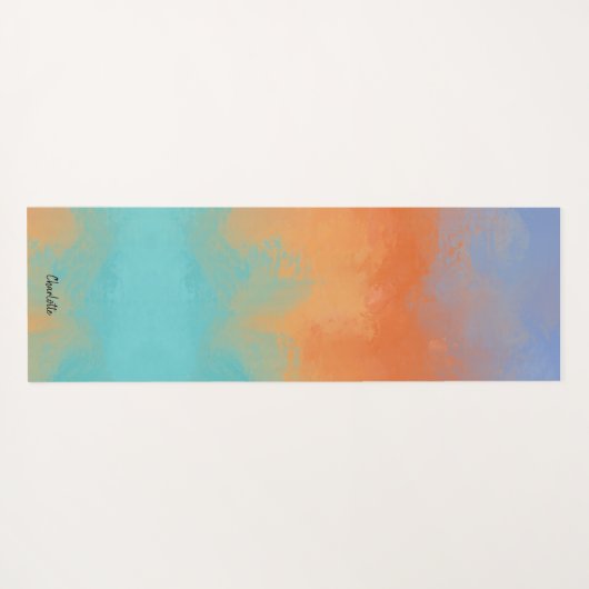 Retro Sunset  ヨガマット (裏面(横))