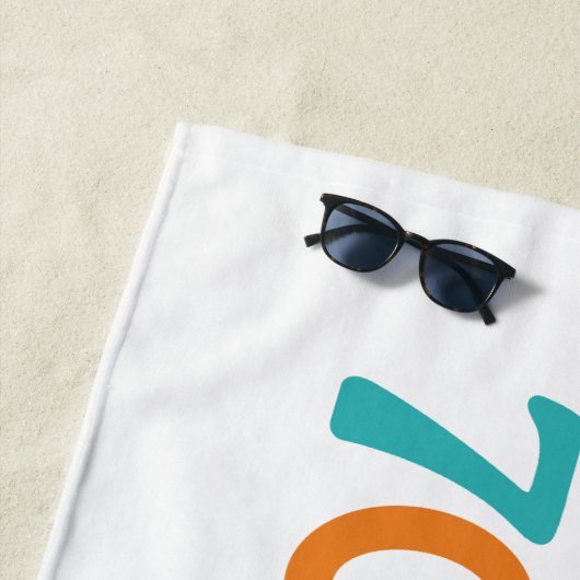 Retro Sunset 70 ビーチタオル (インサイチュ)