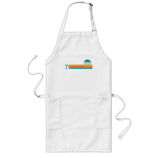 Retro Sunset 71 ロングエプロン (正面)