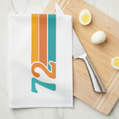 Retro Sunset 72 キッチンタオル (四つ折り)