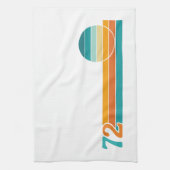 Retro Sunset 72 キッチンタオル (縦)