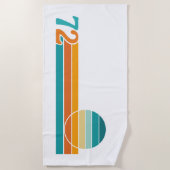 Retro Sunset 72 ビーチタオル (正面)