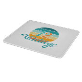 Retro Sunset 72 Vintage Distressed カッティングボード (角)