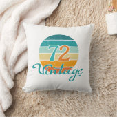 Retro Sunset 72 Vintage Distressed クッション (ブランケット)