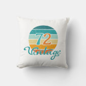 Retro Sunset 72 Vintage Distressed クッション (正面)