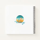 Retro Sunset 72 Vintage Distressed ノートブック (裏面)