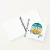 Retro Sunset 72 Vintage Distressed ノートブック (内部)