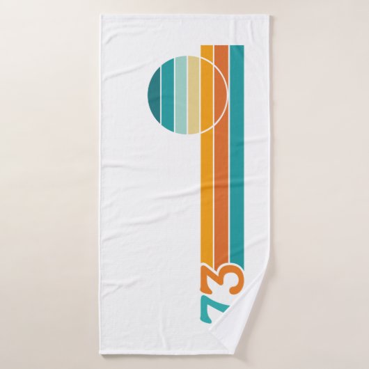 Retro Sunset 73 バスタオル (バスタオル)