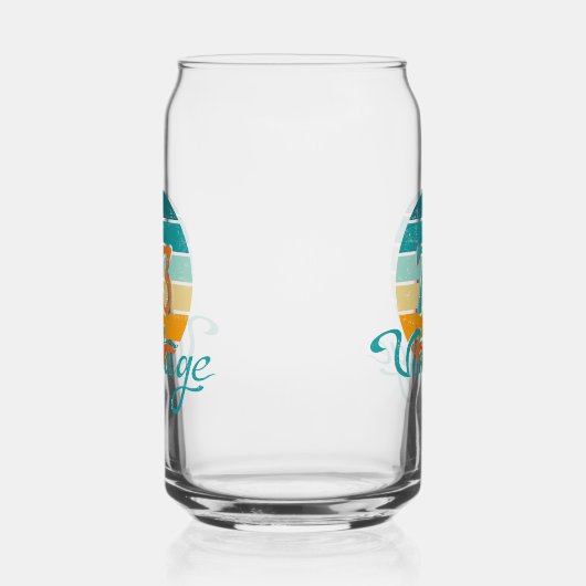 Retro Sunset 73 Vintage Distressed ガラス缶 (右)