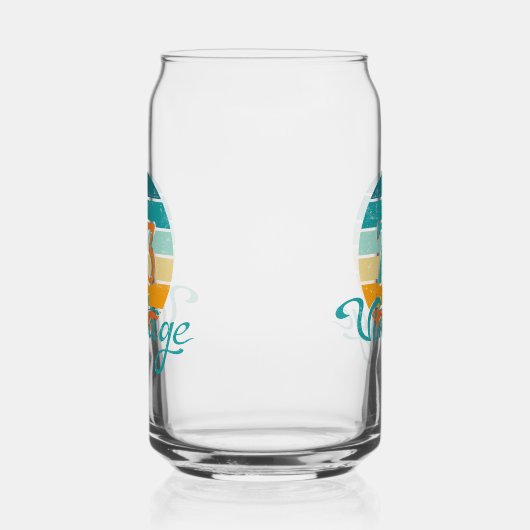 Retro Sunset 73 Vintage Distressed ガラス缶 (左)