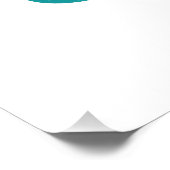 Retro Sunset 74 Vintage Distressed ポスター (コーナー)