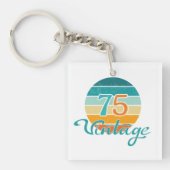 Retro Sunset 75 Vintage Distressed キーホルダー (正面)