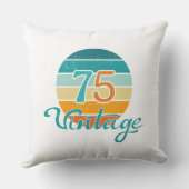 Retro Sunset 75 Vintage Distressed クッション (裏面)