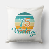 Retro Sunset 75 Vintage Distressed クッション (正面)