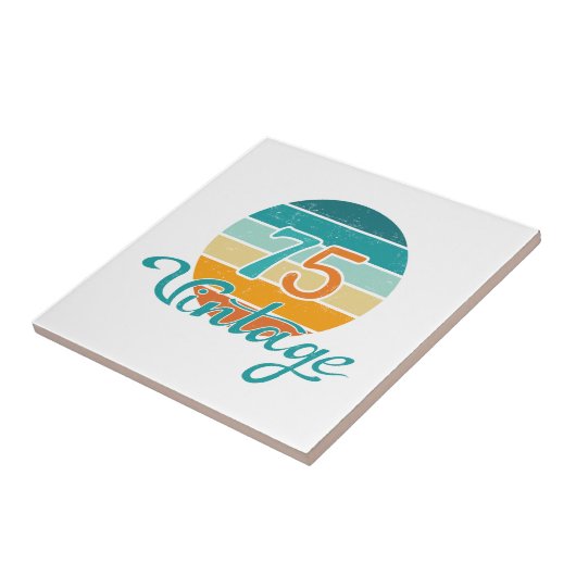 Retro Sunset 75 Vintage Distressed タイル (側面)