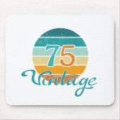 Retro Sunset 75 Vintage Distressed マウスパッド (正面)