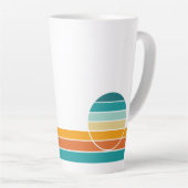 Retro Sunset 76 カフェラテマグ (右アングル)