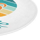 Retro Sunset 76 Vintage Distressed カッティングボード (角)