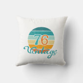 Retro Sunset 76 Vintage Distressed クッション (裏面)