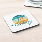 Retro Sunset 76 Vintage Distressed コースター (左側)