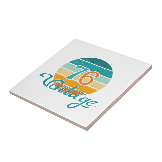 Retro Sunset 76 Vintage Distressed タイル (側面)