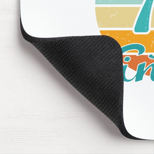 Retro Sunset 77 Vintage Distressed マウスパッド (コーナー)