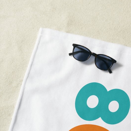 Retro Sunset 80 ビーチタオル (インサイチュ)