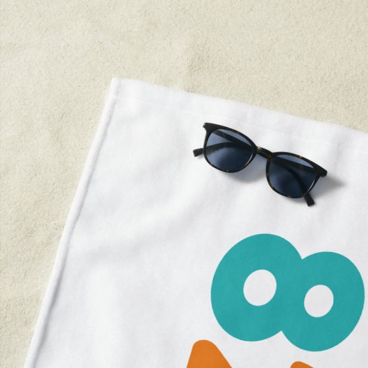 Retro Sunset 82 ビーチタオル (インサイチュ)