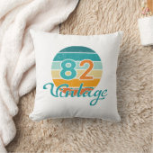 Retro Sunset 82 Vintage Distressed クッション (ブランケット)