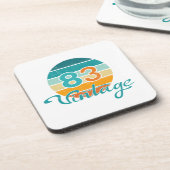 Retro Sunset 83 Vintage Distressed コースター (左側)