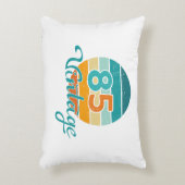 Retro Sunset 85 Vintage Distressed アクセントクッション (正面(垂直))