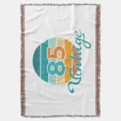 Retro Sunset 85 Vintage Distressed スローブランケット (正面縦)