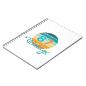 Retro Sunset 87 Vintage Distressed ノートブック (左側)