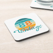 Retro Sunset 88 Vintage Distressed コースター (左側)