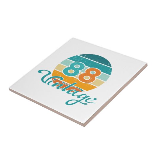 Retro Sunset 88 Vintage Distressed タイル (側面)