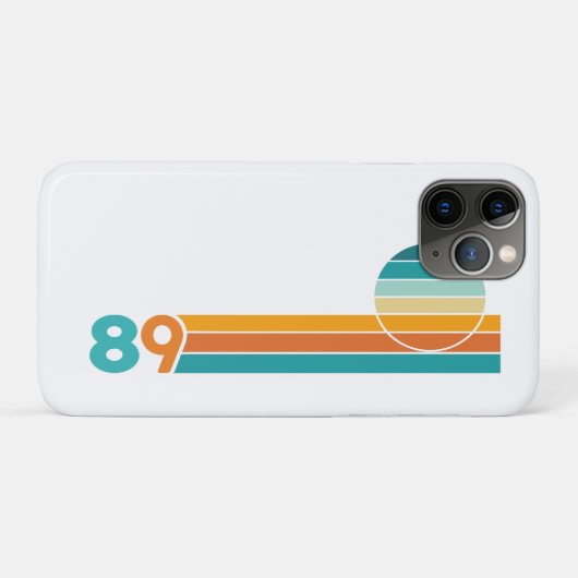 Retro Sunset 89 Beach Towel Case-Mate iPhoneケース (裏面(横))