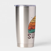 Retro Sunset Horizon Graphic Mug' 保温保冷タンブラー (右面)
