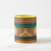 Retro Sunset Lines Aesthetic Combo Coffee Mug マグカップ (中央)