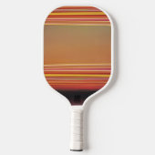 Retro Sunset Lines Aesthetic Pickleball Paddle ピックルボールラケット (裏面)