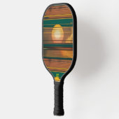 Retro Sunset Lines Aesthetic Pickleball Paddle ピックルボールラケット (左)