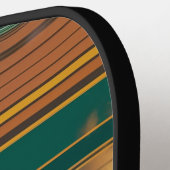 Retro Sunset Lines Aesthetic Pickleball Paddle ピックルボールラケット (左詳細)