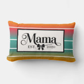 Retro Sunset Mama Custom Est. ランバークッション (正面)