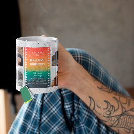 Retro Sunset Photo Mr and Mrs 10th Anniversary コーヒーマグカップ