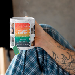 Retro Sunset Photo Mr and Mrs 50th Anniversary コーヒーマグカップ