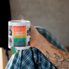 Retro Sunset Photo Mr and Mrs 5th Anniversary コーヒーマグカップ